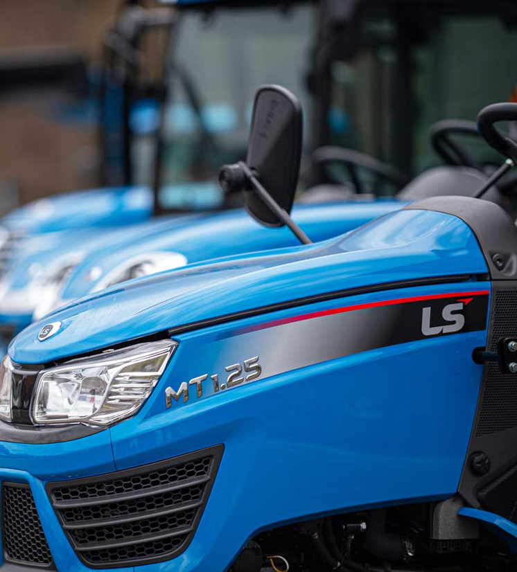 Range of LS tractors at Lagerhof